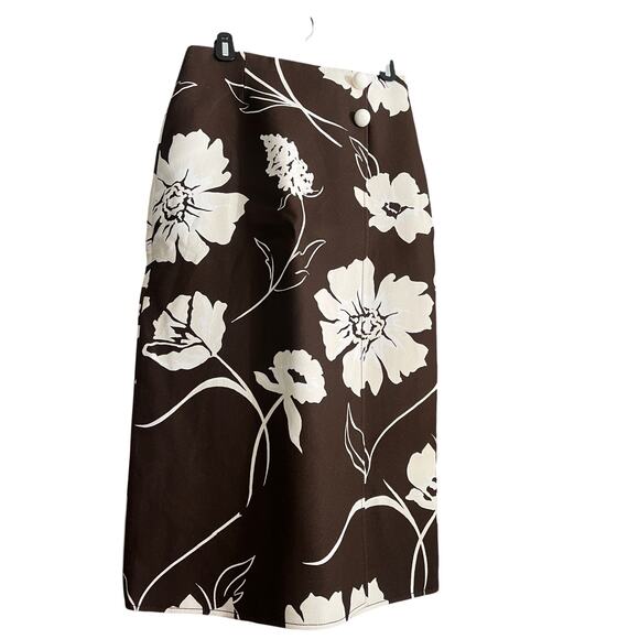 Tory Burch Twill Crepe Wrap Skirt - Picture 1 of 7